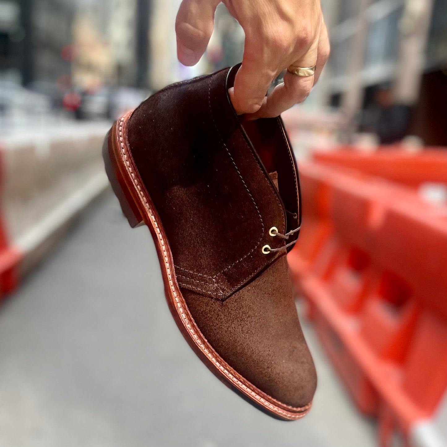 D1717C - Catskills Chukka Boot in Tobacco Reverse Chamois (Deposit)