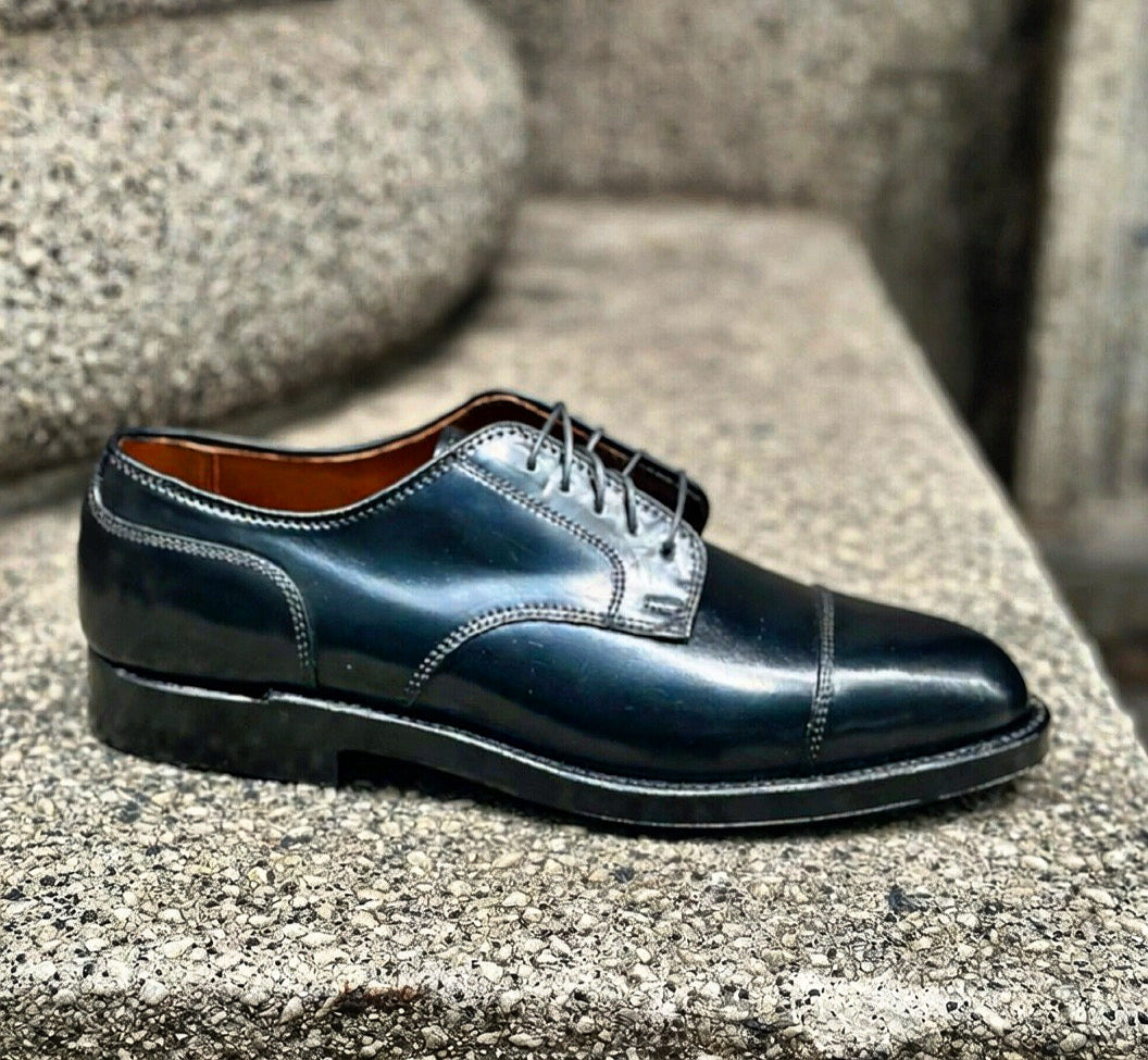 2161 - Cap Toe Blucher in Black Shell Cordovan – ALDEN SHOES