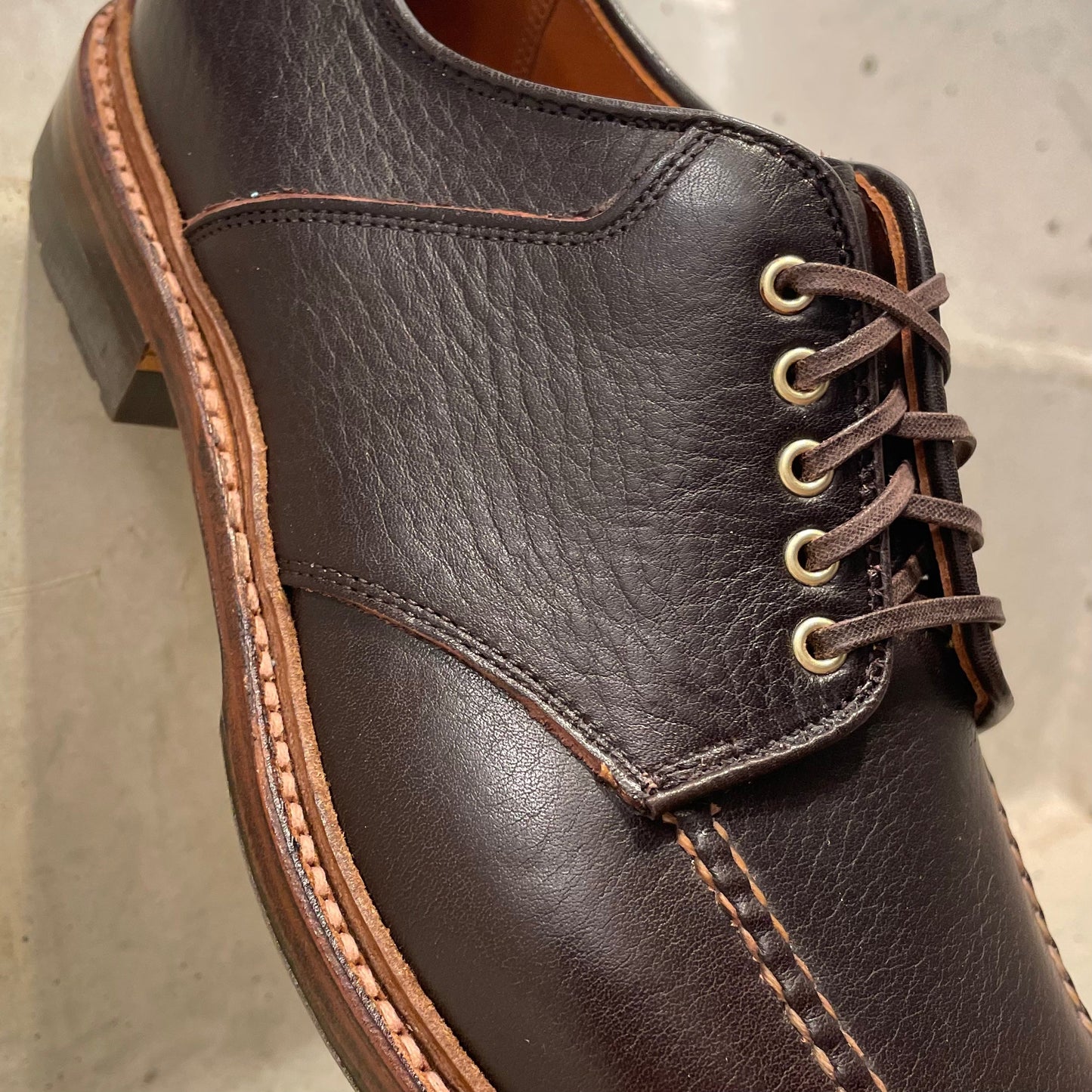 D1613C - "The Belmont" Saddle Blucher Lux Arabica Calf