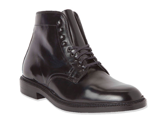 D6842H - Plain Toe "Director" Boot  in Black Shell Cordovan