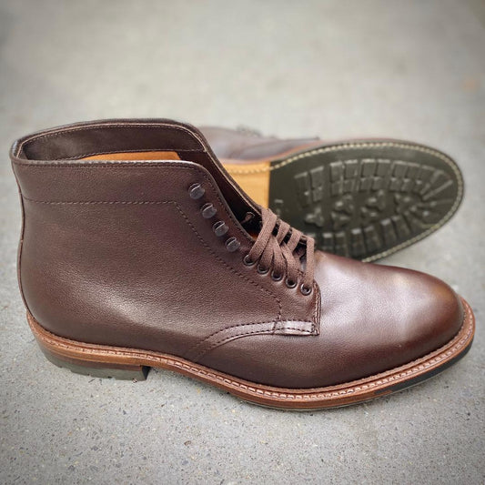 Plain Toe Boot in Brown Rusticalf