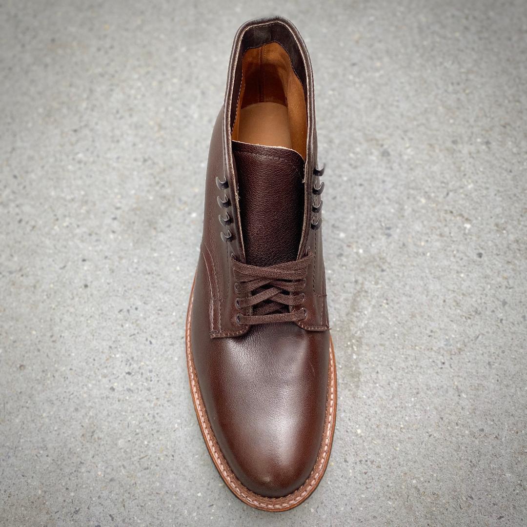Plain Toe Boot in Brown Rusticalf
