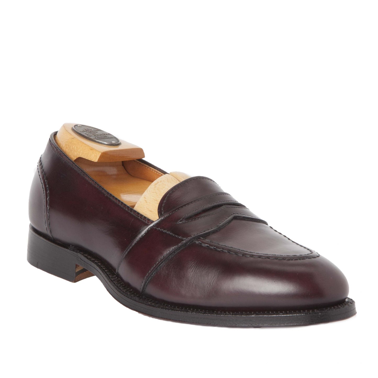 683 - Full Strap Loafer in Burgundy Calfskin