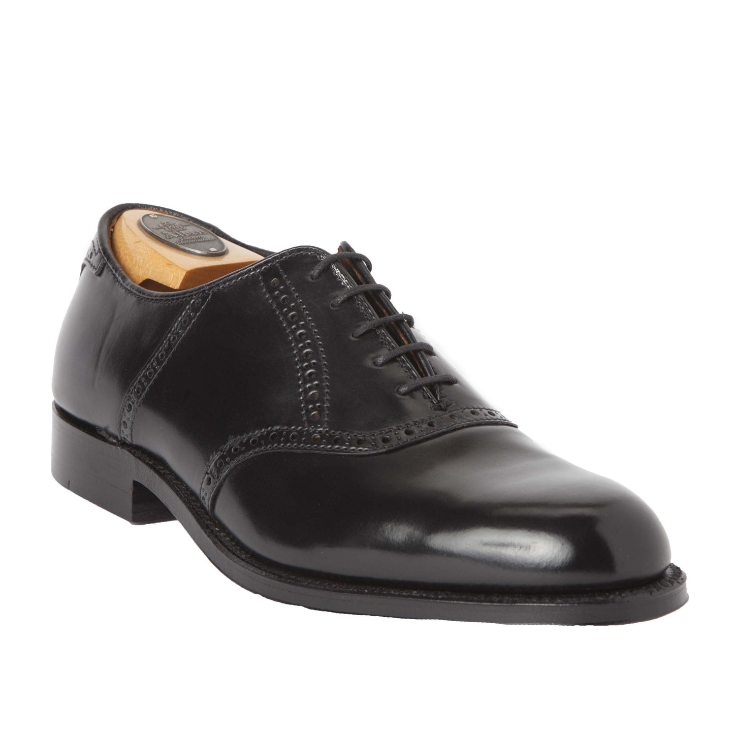 993 - Saddle Oxford Black Shell Cordovan