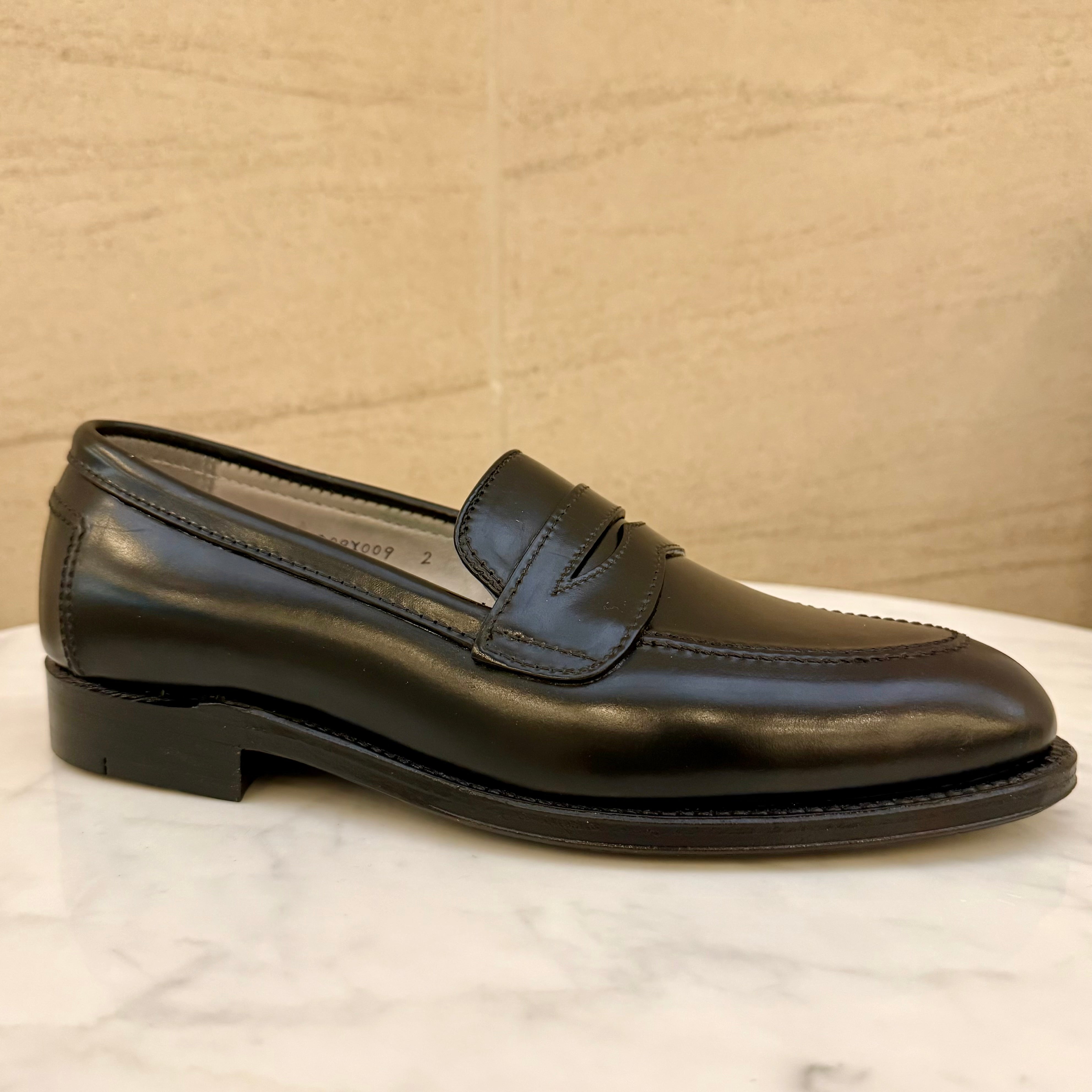 5751 - High Vamp Loafer in Black Shell – ALDEN SHOES