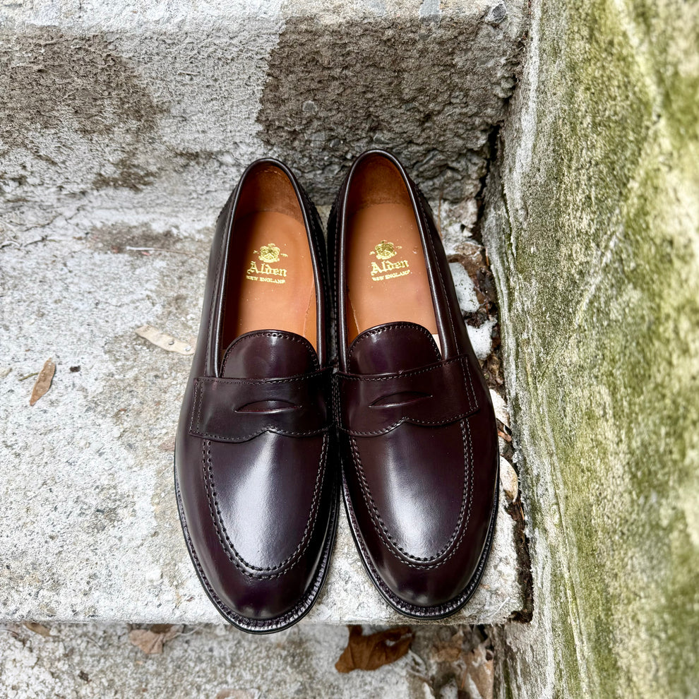 96948 - Copley Penny Loafer in Color 8 Shell – ALDEN SHOES
