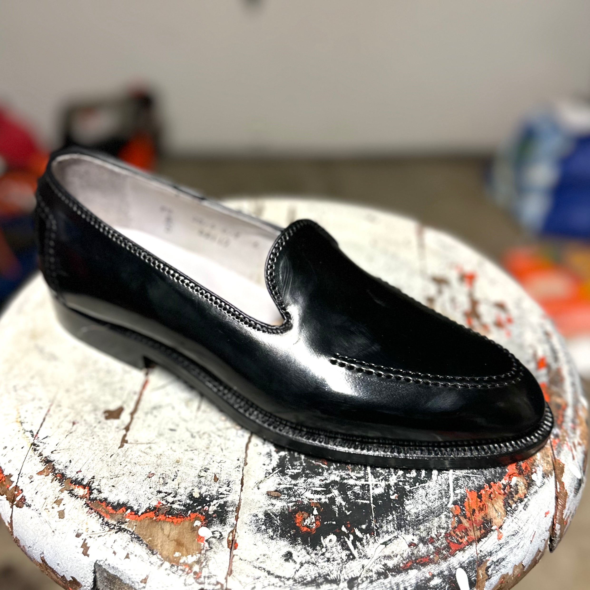 D2117 - Vanderbilt Slip On in Black Shell Cordovan