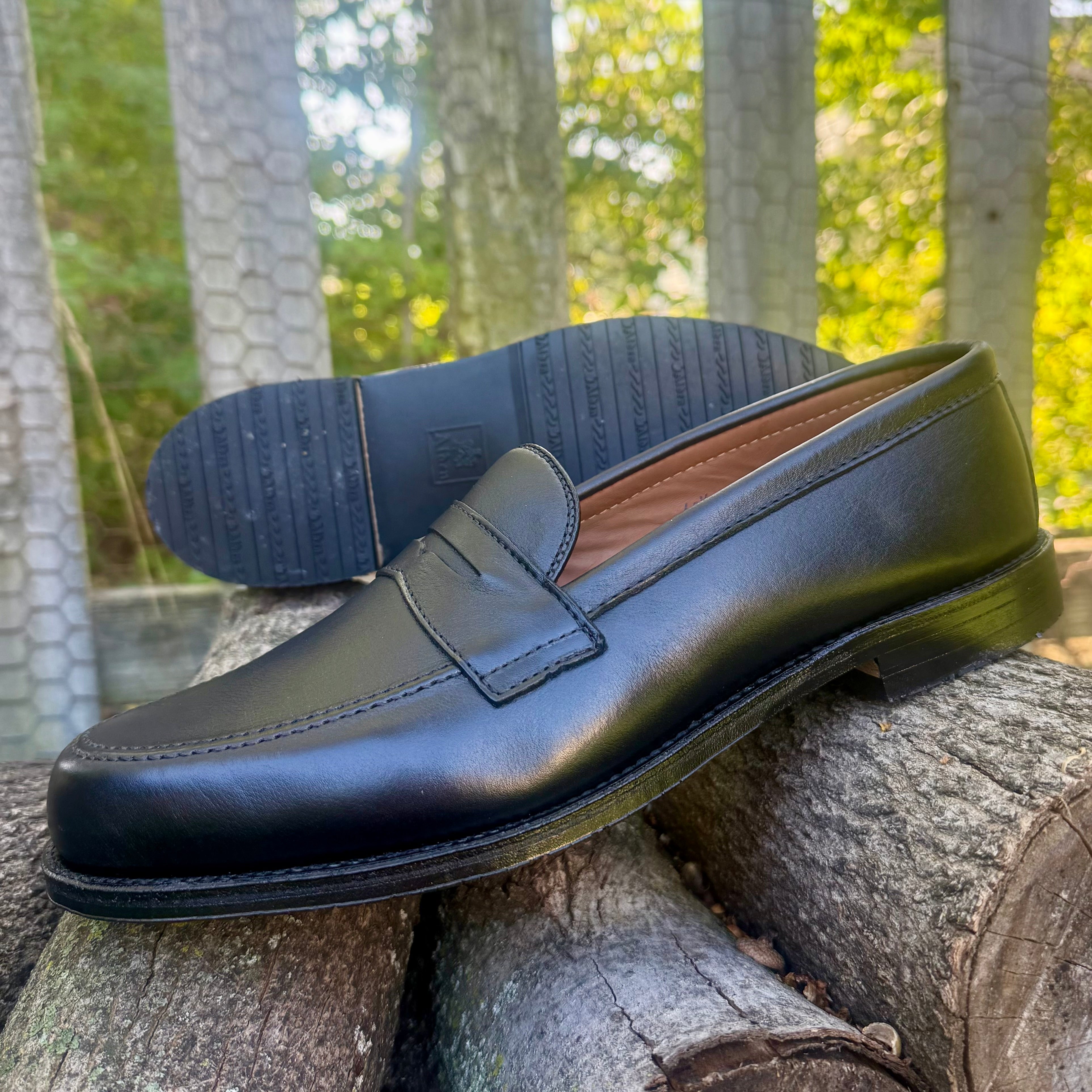 D5219L - Penny Loafer in Black Lady Calf w Rubber Sole – ALDEN SHOES