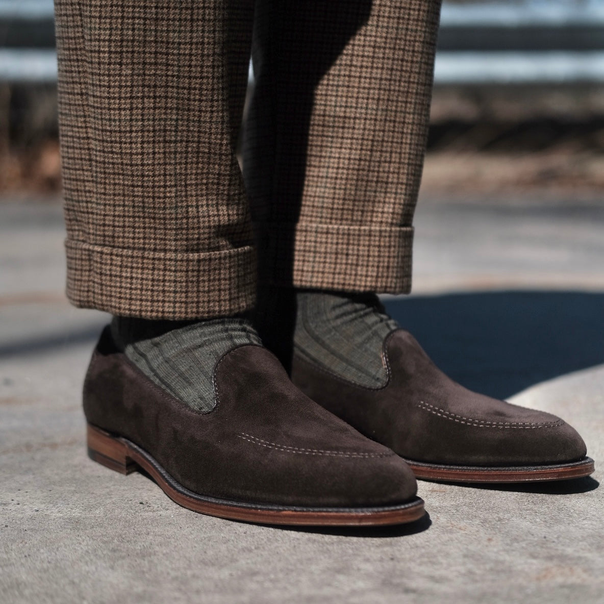 D5105 - Vanderbilt in Dark Brown Suede 7.5 / D D5105 - Vanderbilt in Dark Brown Suede 7.5 / D