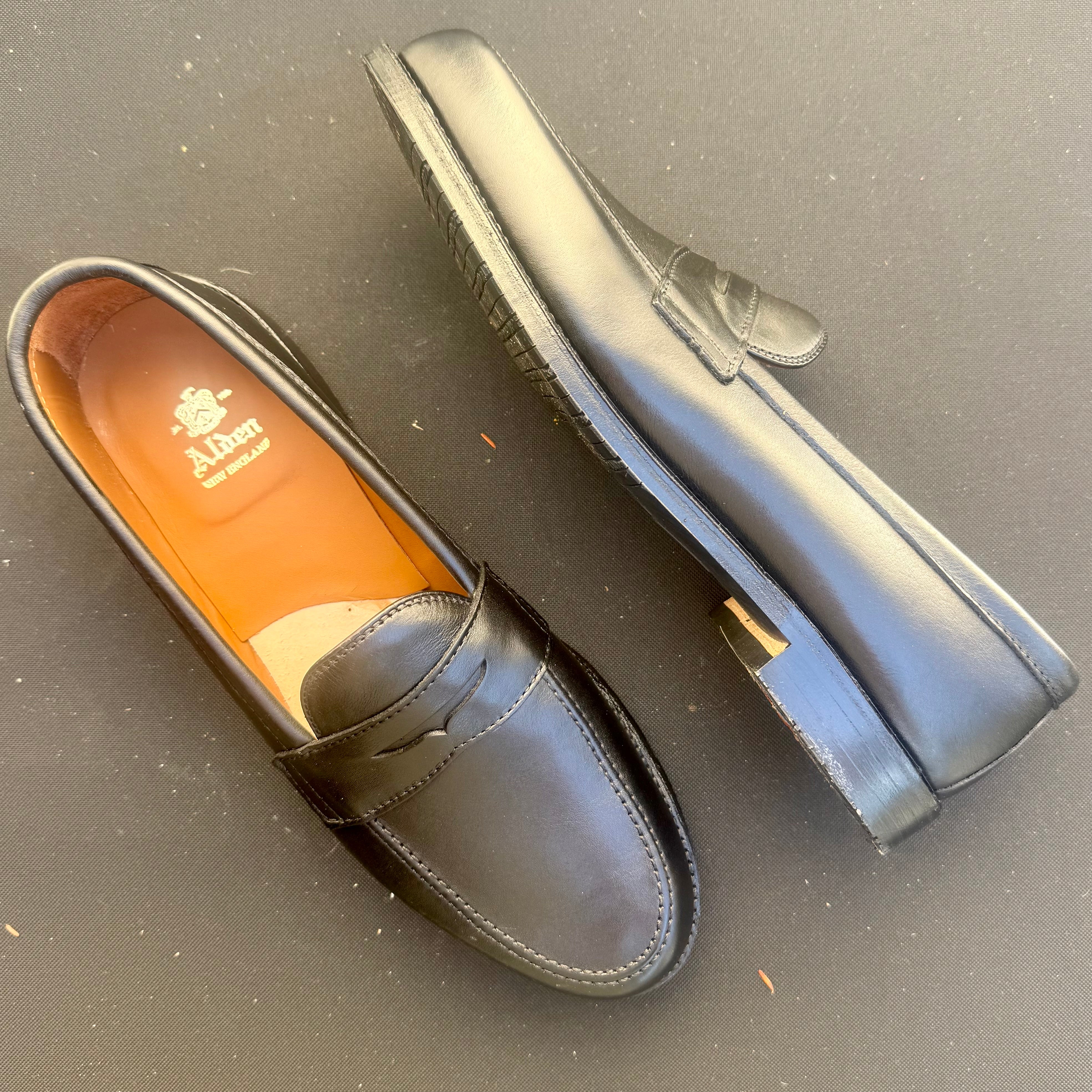 D5219L - Penny Loafer in Black Lady Calf w Rubber Sole – ALDEN SHOES