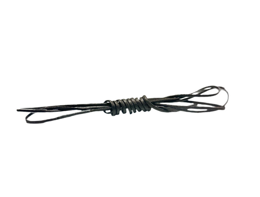 A pair of ALDEN SHOES Laces 21", black chukka boot laces, neatly coiled and secured at the center, shown on a white background.