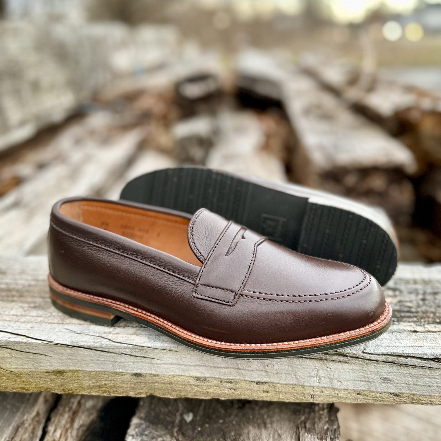 D2203L - Penny Loafer in Brown Lady Calf (Deposit)