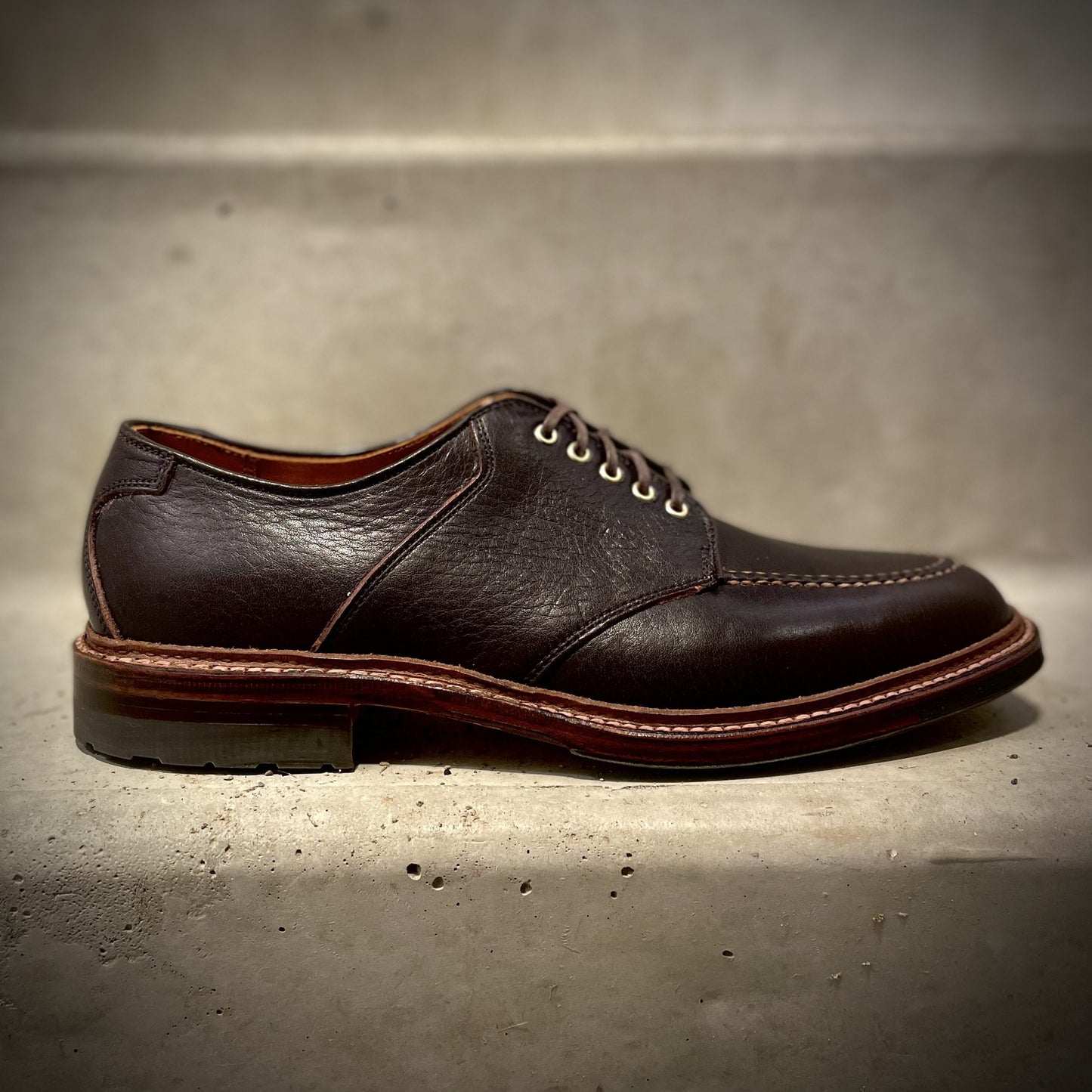 D1613C - "The Belmont" Saddle Blucher Lux Arabica Calf