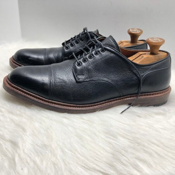 22826C - Black Regina Grain Cap Blucher