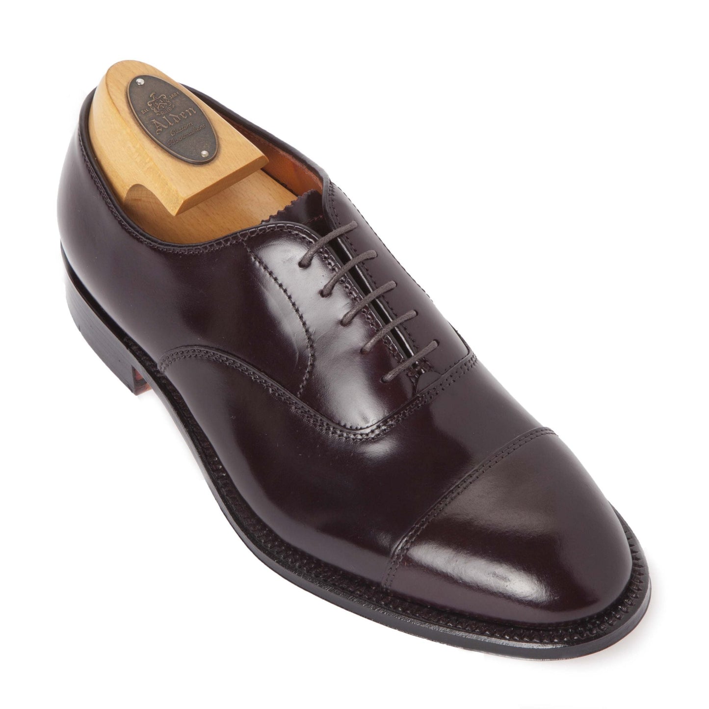 9070 - Straight Tip Bal in Color 8 Shell Cordovan (Deposit)