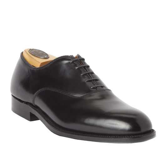 9341 - Plain Toe Bal in Black Shell Cordovan (deposit)