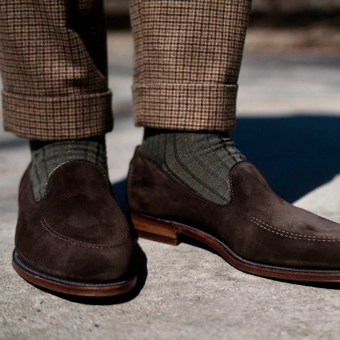 D5105 - Vanderbilt in Dark Brown Suede 7.5 / D D5105 - Vanderbilt in Dark Brown Suede 7.5 / D