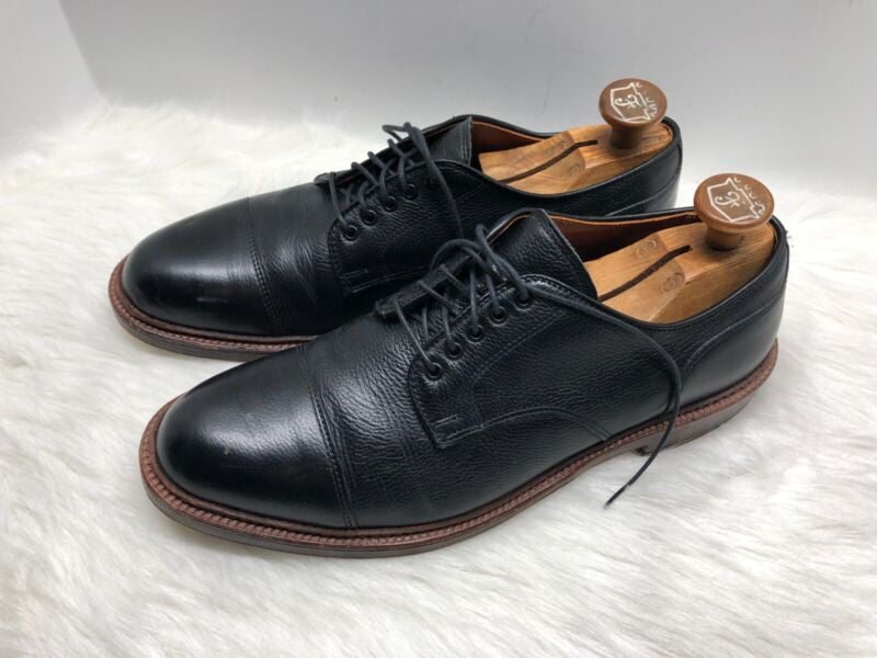 22826C - Black Regina Grain Cap Blucher