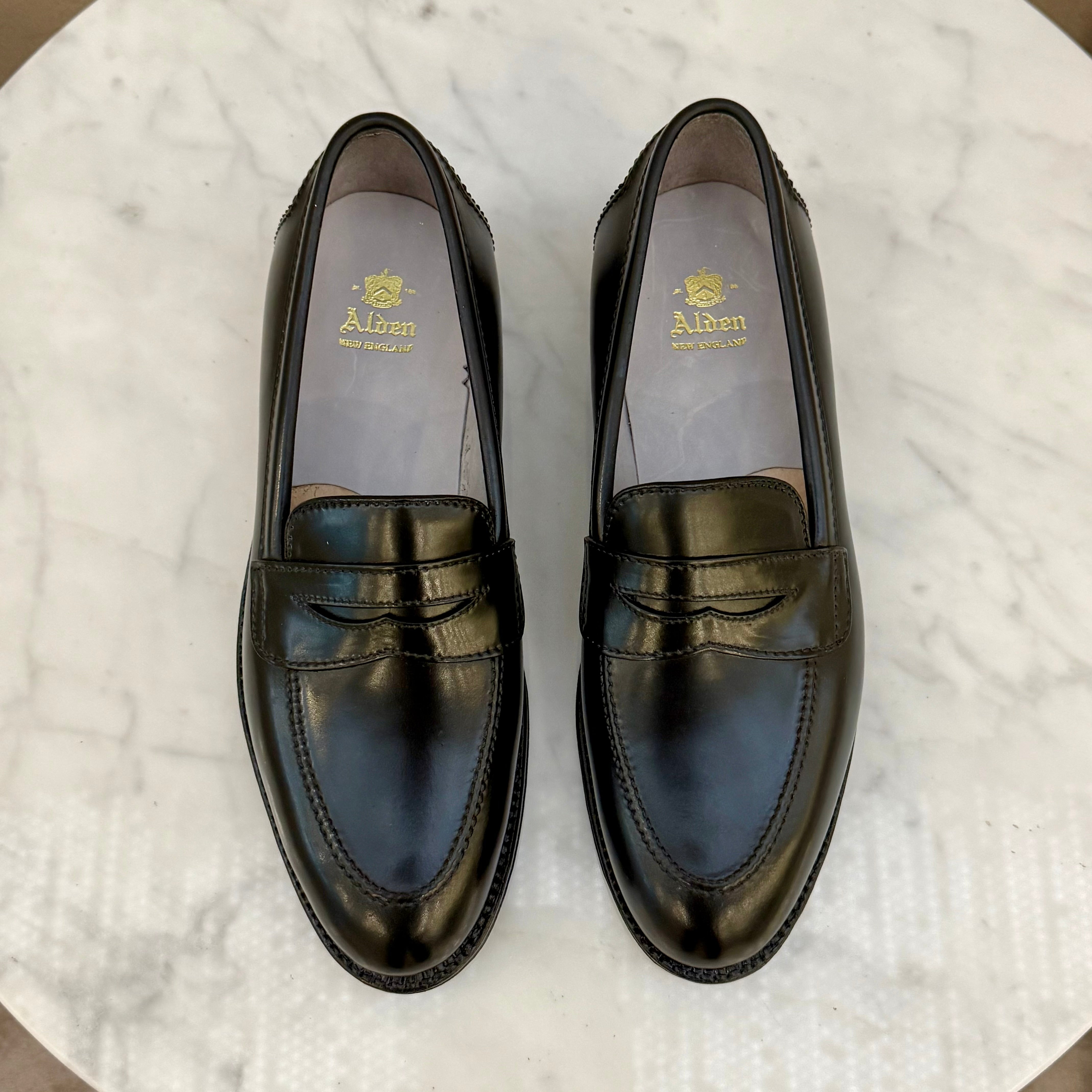 5751 - High Vamp Loafer in Black Shell – ALDEN SHOES