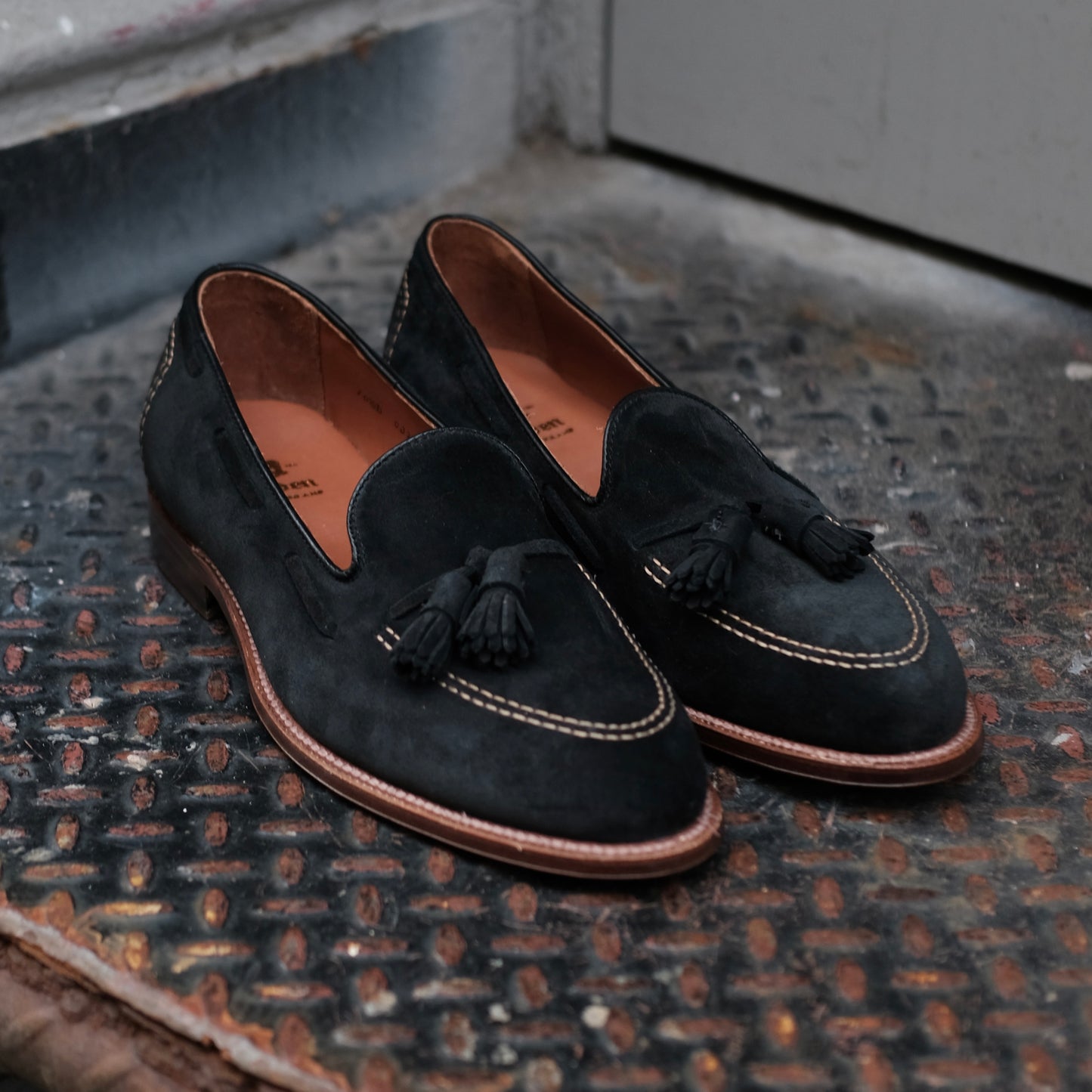 D0106 - Black Suede Tassel Loafer (Deposit)