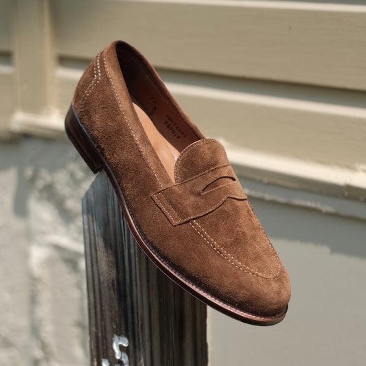 96941F - Flex Penny Loafer in Snuff Suede (Deposit)