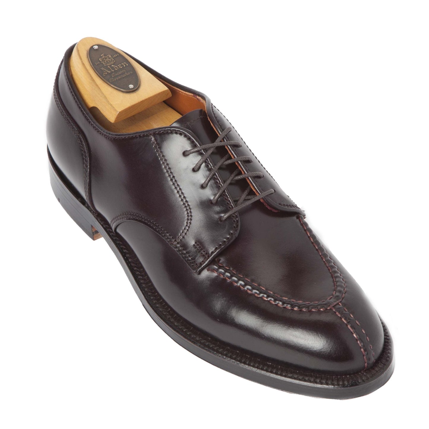 2210 - Norwegian Split Toe Blucher in Color 8 Shell Cordovan