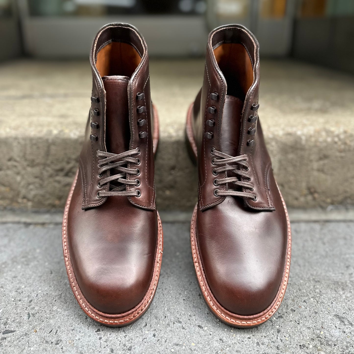 86062H -  Plain Toe Boot in Brown Chromexcel