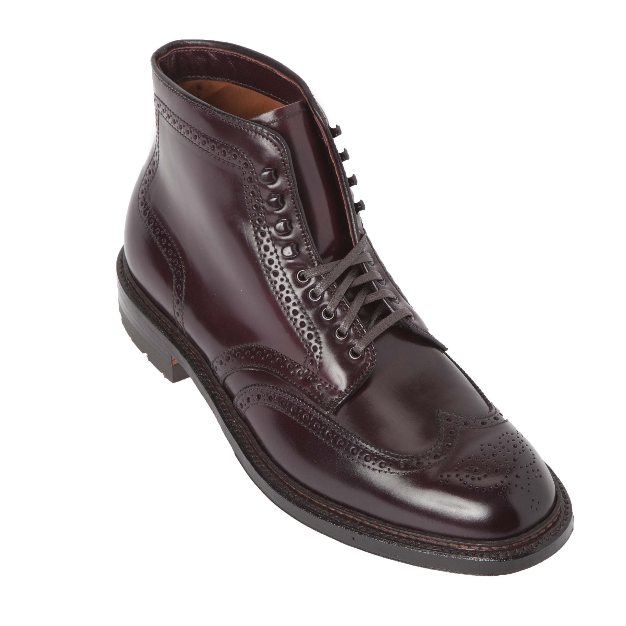 4461HC - Wing Tip Boot in Color 8 Shell Cordovan