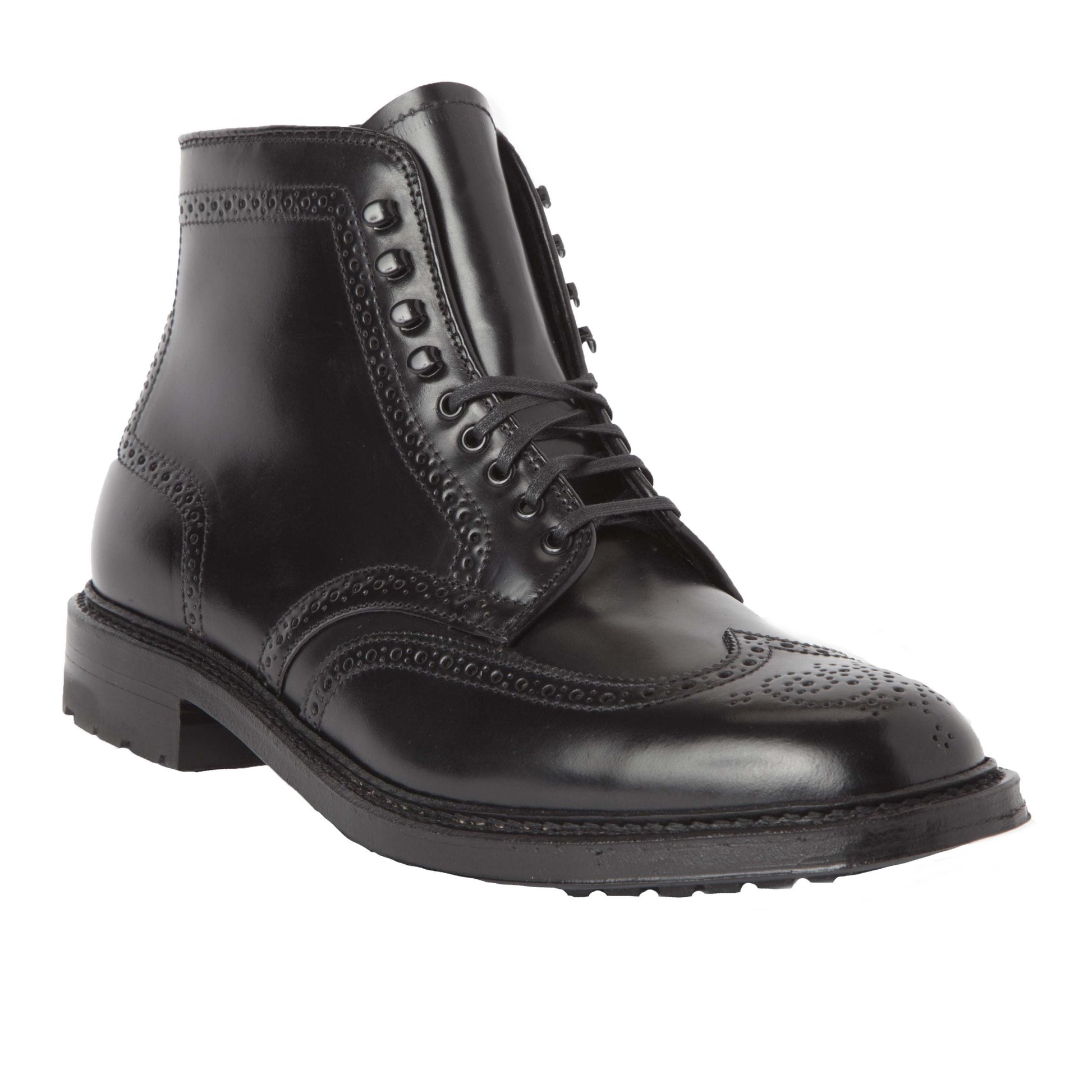 4465HC - Wing Tip Boot in Black Shell Cordovan – ALDEN SHOES