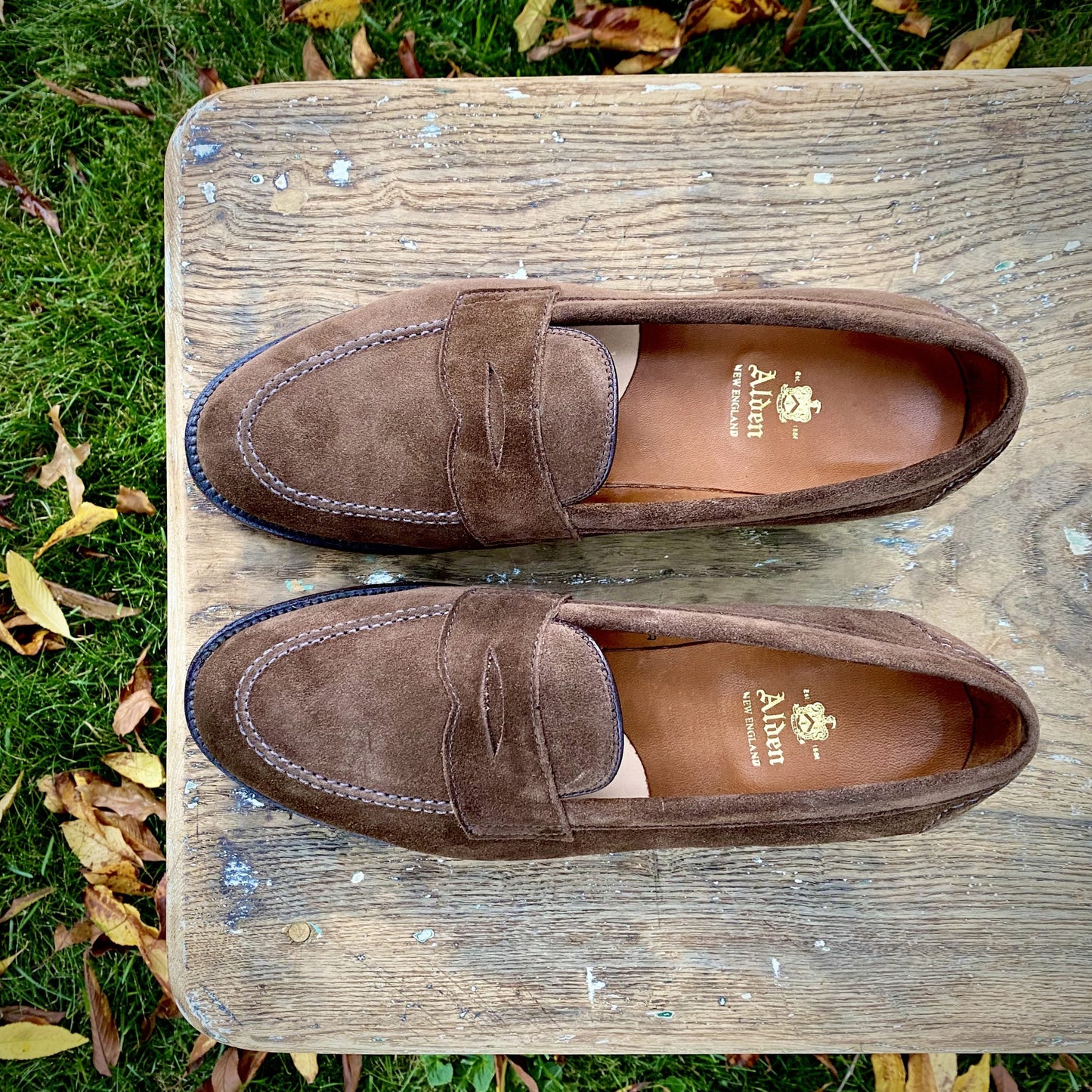 9697F - Flex Penny Loafer in Brown Suede