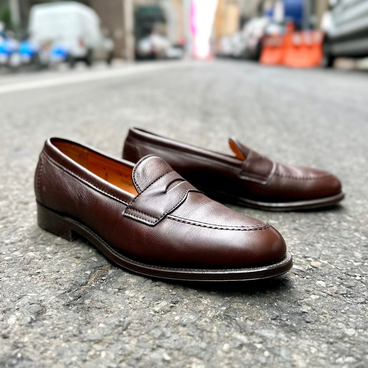 9694F - Flex Penny Loafer in Brown Lady Calf – ALDEN SHOES