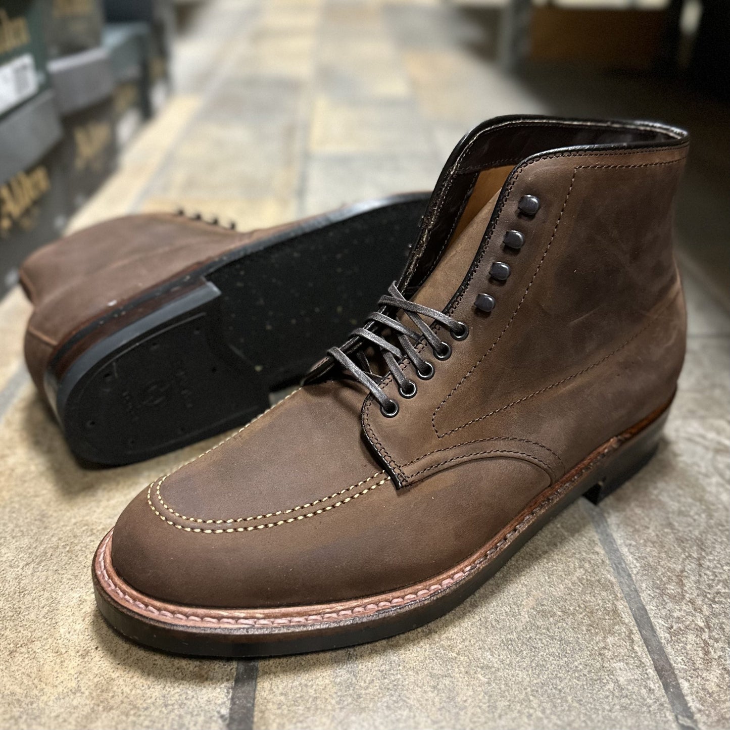 D2909H - Indy Boot in Tobacco Smooth Chamois (Deposit)