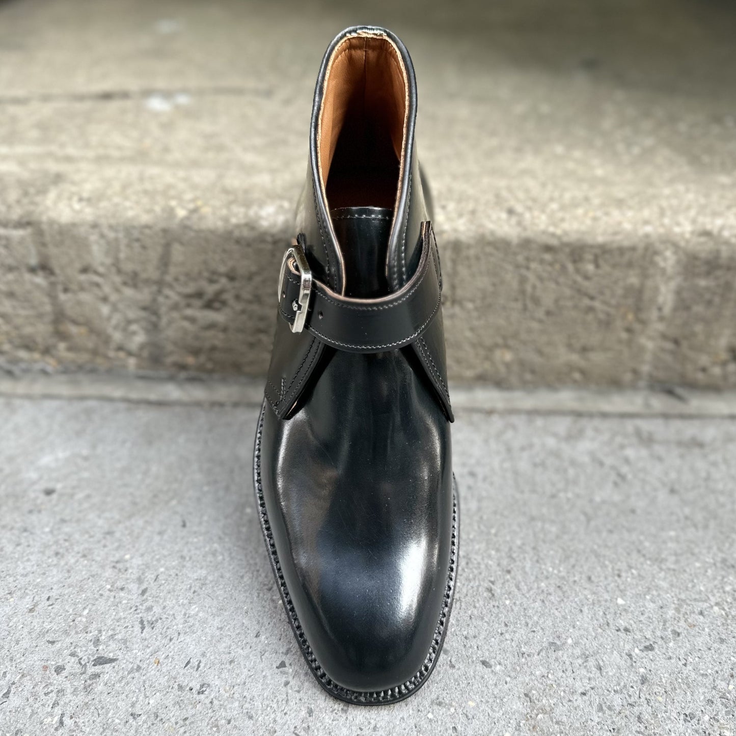 D2712 - George Boot in Black Shell Cordovan