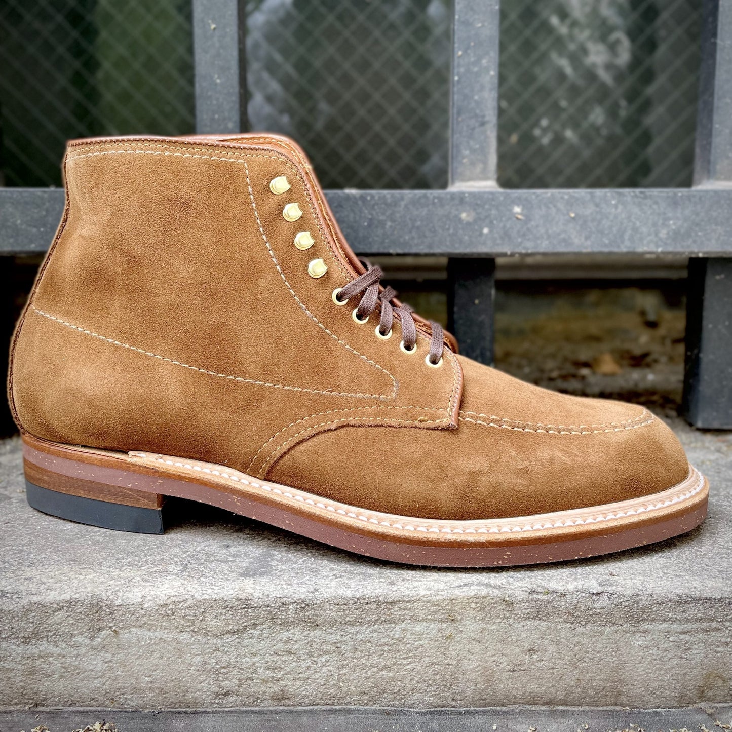 D1903H - "Dade" Indy Boot in Snuff Suede