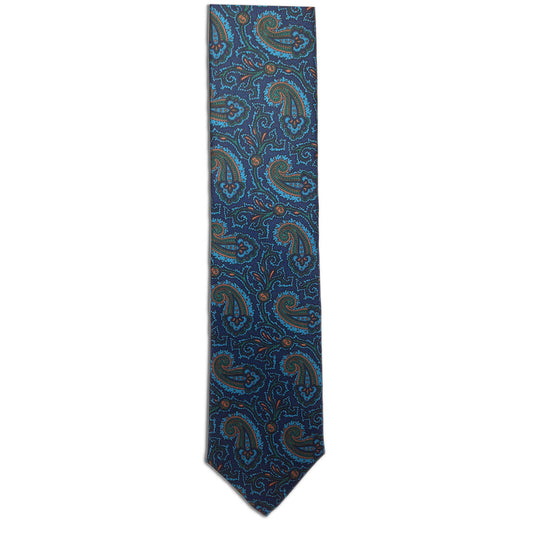 Blue Paisley Print